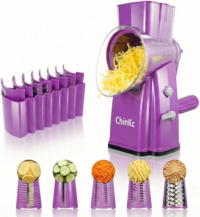 Upgrade Rotary Cheese Grater Shredder by ChinKc