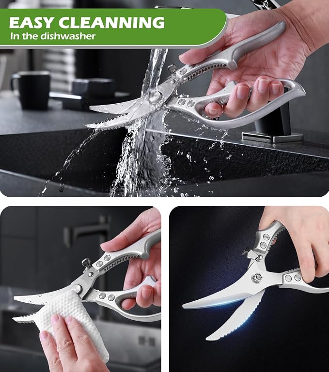 Poultry Shears – Heavy Duty Kitchen Shears & Multipurpose Kitchen Scissors - Image 6