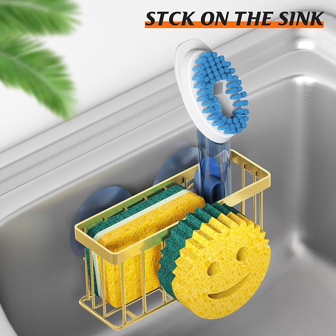 MURLONG Sponge Holder Smiley Face, Sink Caddy - Image 5