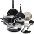 GreenLife Soft Grip Healthy Ceramic Nonstick 12 Piece Kitchen Cookware Pots and by GreenLife