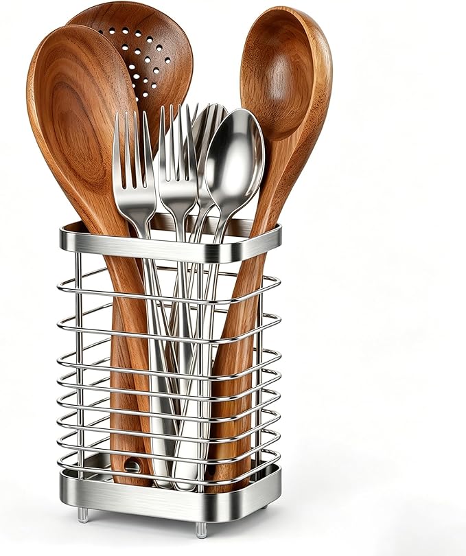 Utensil Holder, Stainless Steel Utensil Drying Rack by IWNTWY