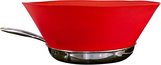 Frywall 10 - Red - Splatter Guard, as Seen on Shark Tank by Frywall