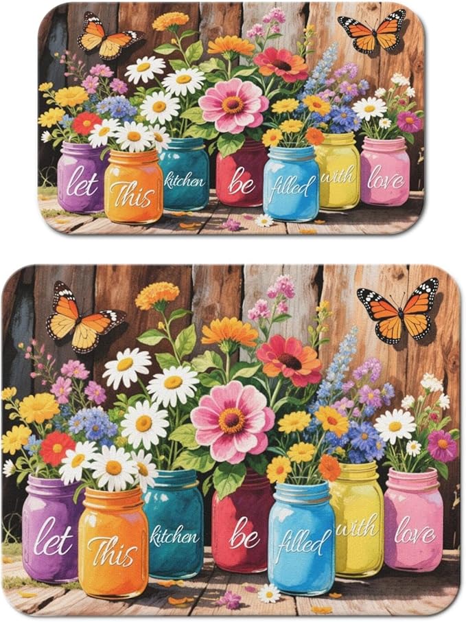 Dish Drying Mat for Kitchen Counter 2 Pack by Unknown