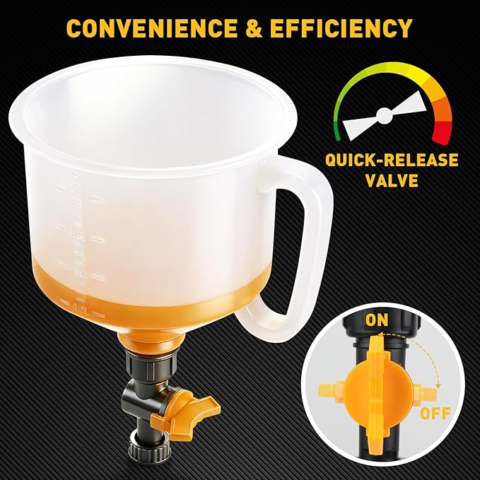 20-Piece No-Spill Coolant Funnel Kit, Cooling System Funnels Kits, Spill Proof - Image 3