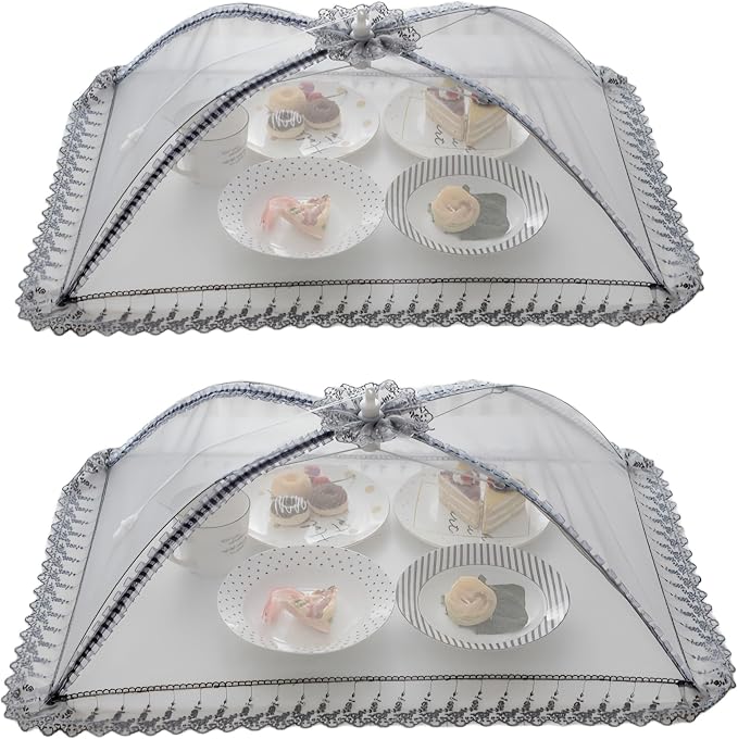 40cmx50cm Large Premium Pop-Up Mesh Screen Food Cover Tent Umbrella, Reusable by Wuyue+Hua