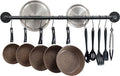 OROPY 38 inch Pot Bar Rack Wall Mounted Detachable Pans Hanging Rail Kitchen by OROPY