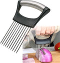 Stainless Steel Onion Holder for Slicing, Onion Slicer Holder, Onion Cutter for by QPEY