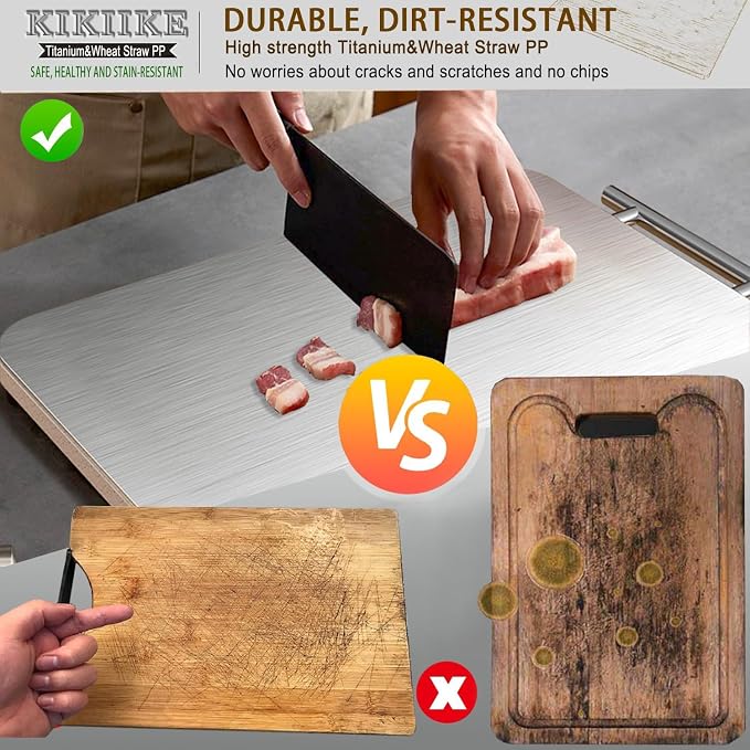 Titanium Cutting Board Double Sided Pure Titanium Cutting Boards - Image 2