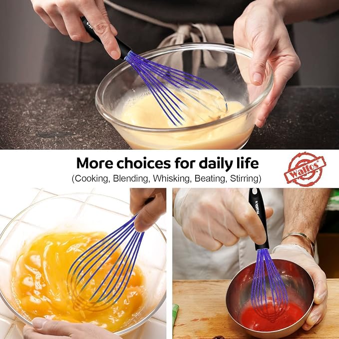 Walfos Whisk, 7+9+11in Silicone Whisks - Image 9