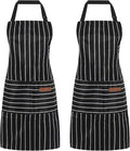 2 Pack Cooking Aprons Adjustable Bib Apron by Unknown