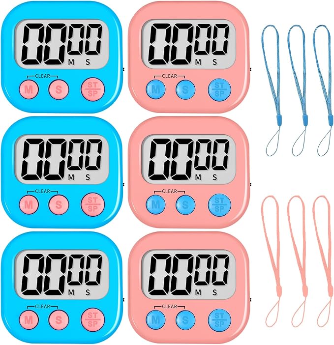 ZILLEEN Classroom Timer for Kids Teachers 6 Pack Digital Timers by ZILLEEN