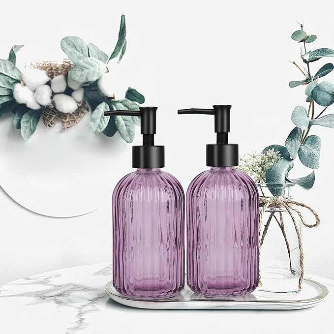 Glass Soap Dispenser with Plastic Pump, Hand Soap Dispenser - Image 7