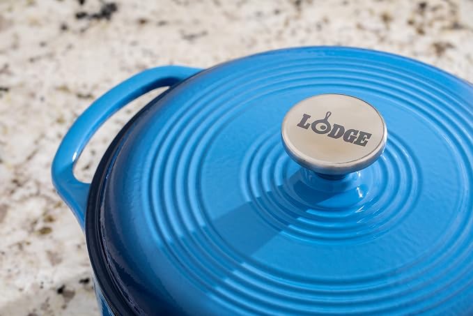 Lodge 4.5 Quart Enameled Cast Iron Dutch Oven - Image 7