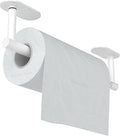 White Paper Towel Holder Under Cabinet, Self Adhesive or Wall Mounted SUS304 by WZKALY
