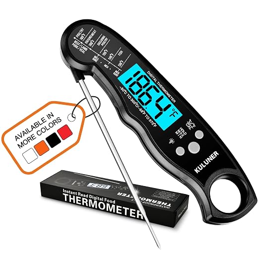 KULUNER TP-01 Waterproof Digital Instant Read Meat Thermometer by KULUNkitchentoolstheperfectcookingexpert
