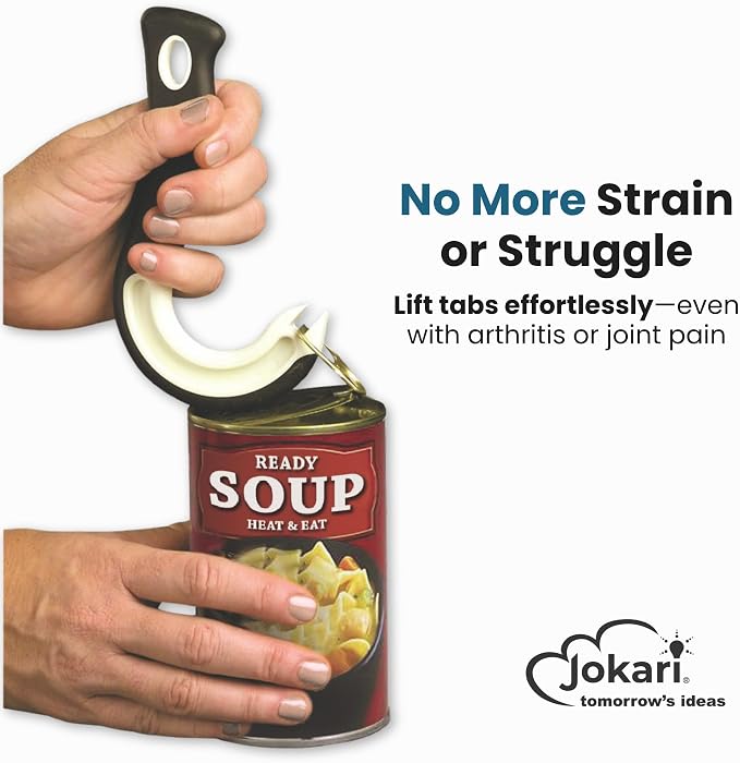 Jokari Ring Pull Can Opener for Soda and Food Cans Arthritis Aid - Image 2