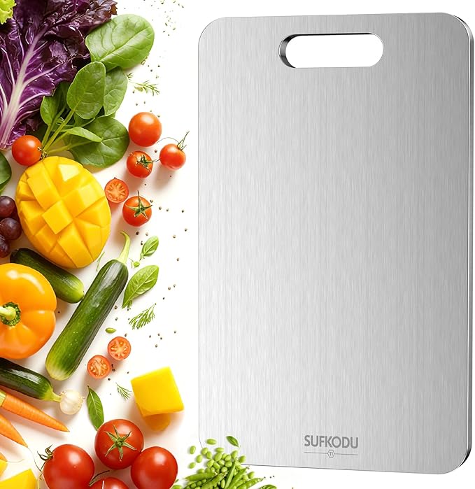 Titanium Cutting Board, 100% Pure Titanium Cutting Boards by Sufkodu