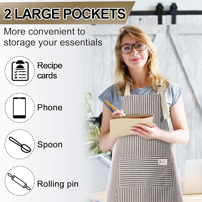 Janmercy 24 Pcs Aprons for Women Men - Image 5