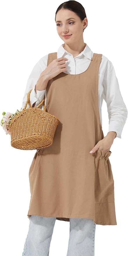 Cozy Adjustable Cross Back Aprons by APRONNER
