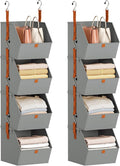 Homsorout Hanging Closet Organizer 4 Tier by Homsorout