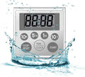Digital Timer Waterproof Shower Timer Shower Clock Bathroom Kitchen Timer by NUOSWEK