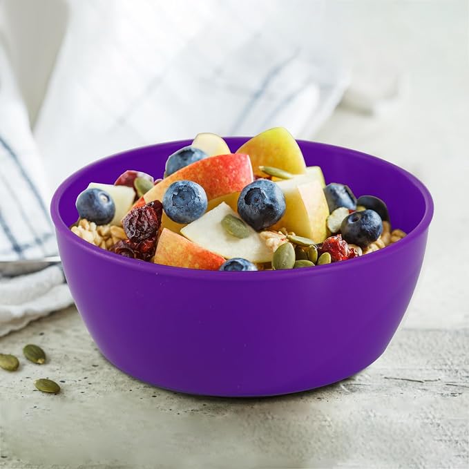 4-Piece Classic Plastic Prep Bowls - Image 4
