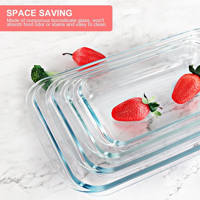 KOMUEE 8 Pieces Glass Baking Dish - Image 5