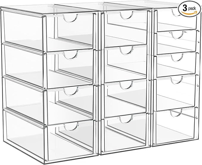Acrylic Makeup Organizer with 13 Drawers, Bathroom Counter Organizer, Acrylic by ARSTPEOENeatChic