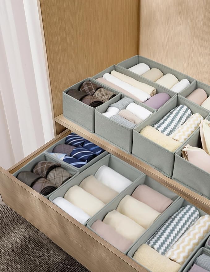 Fordonral Drawer Organizer Clothes, Foldable Fabric Dresser Organizer Closet - Image 5