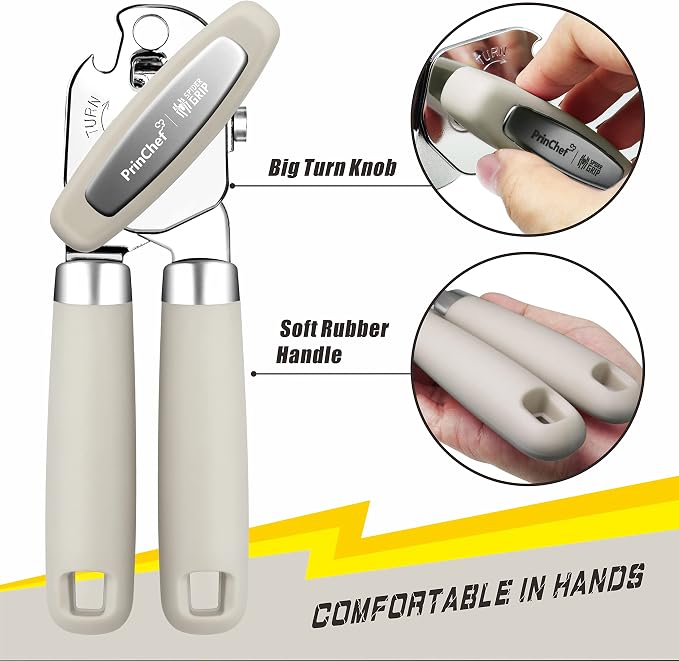 PrinChef Can Opener Manual, Can Tin Bottle Opener - Image 4