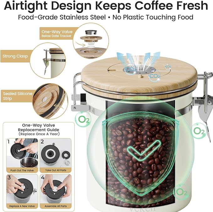 Veken Coffee Sugar Canister - Image 4