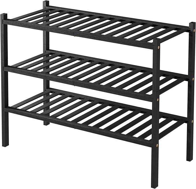ROMGUAR CRAFT 3 Tier Bamboo Shoe Rack - Image 8