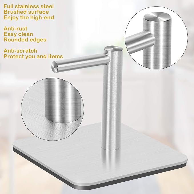 Magnetic Paper Towel Holders Heavy Duty Steel Brushed Holder - Image 2