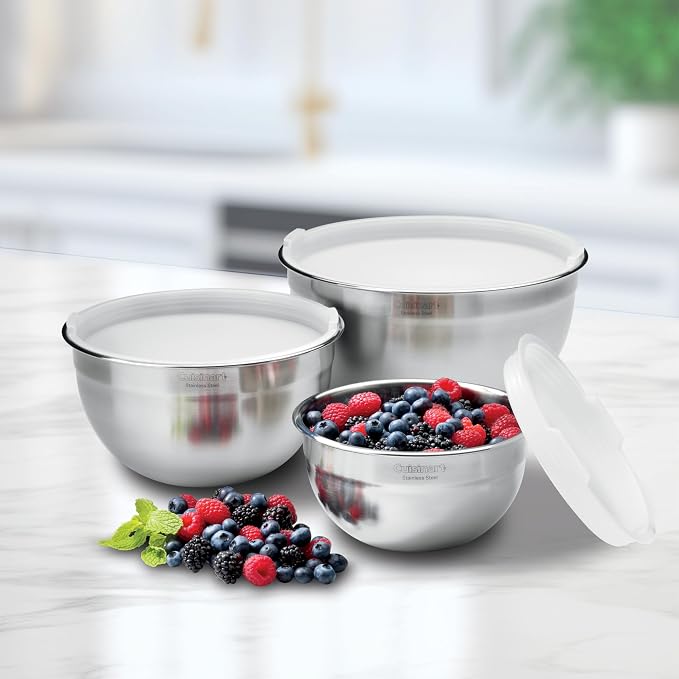 Cuisinart Mixing Bowl Set, Stainless Steel, CTG-00-SMB - Image 7