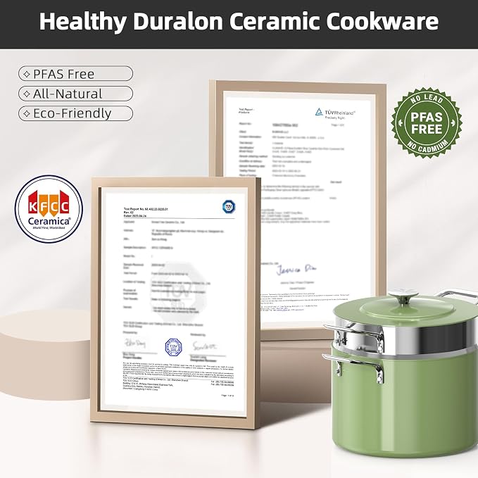 Nuwave Lux 13pc Forged Lightweight Cookware Set PFAS Free, Healthy G10 Duralon - Image 8
