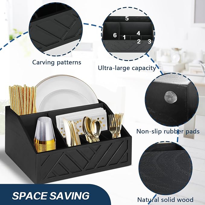 Ukonvi Paper Plate Dispenser, Paper Plate Holder - Image 8