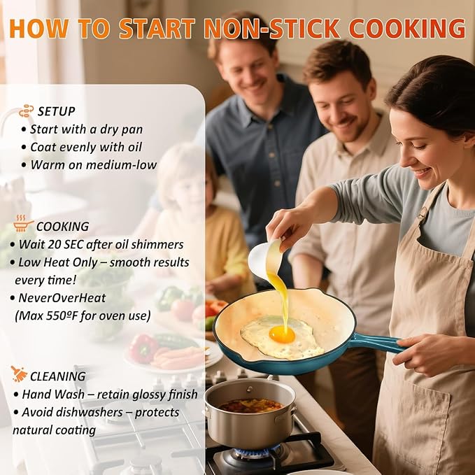 Hisencn Enameled Cast Iron Cookware Set - Image 8