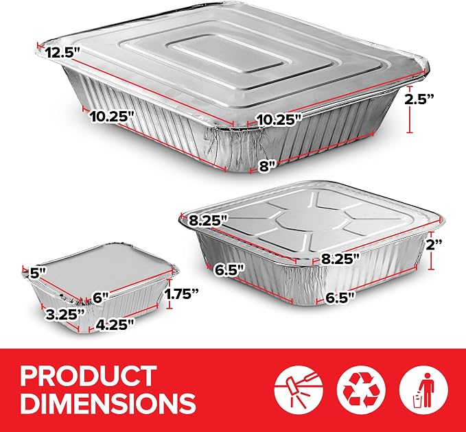 Stock Your Home Disposable Foil Pans - Image 3