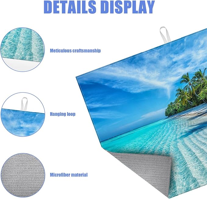 Beach Palm Tree Dish Drying Mat - Image 3