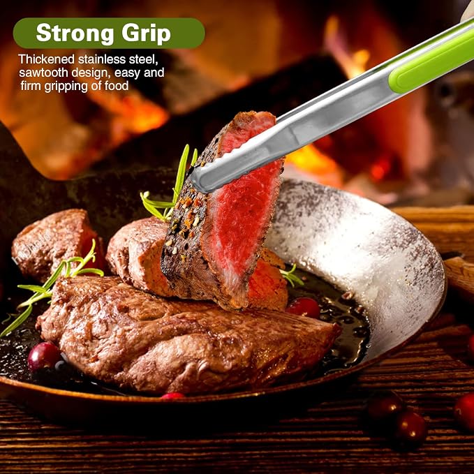 4Pcs Stainless Steel Kitchen Tongs - Image 4
