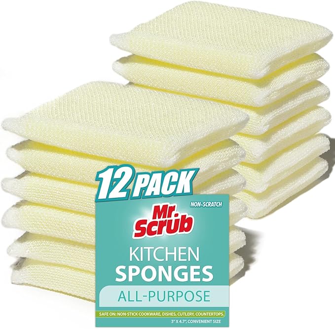 Mr. Scrub All-Purpose Sponges, Non Scratch, by MrScrubCleaninghelpers