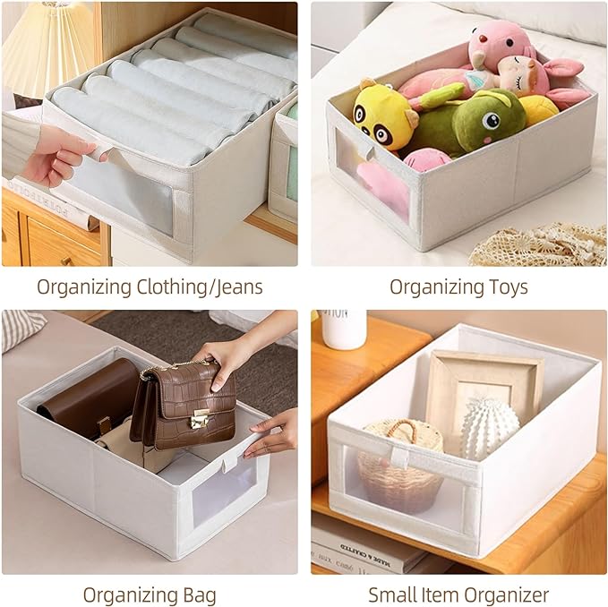 Linen Closet Organizers And Storage, 10 Pack Closet Storage Bins Linen Closet - Image 6