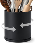 D'vine Dev 360° Rotating Utensil Holder – 7.2" Kitchen Utensil Crock by DvineDevPlanterPotsandStand