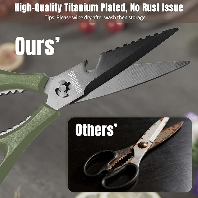 Kitchen Scissors All Purpose, Extra Sharp Kitchen Shears - Image 8
