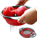 2 Pack Collapsible Silicone Colander by WHZHAOCAI