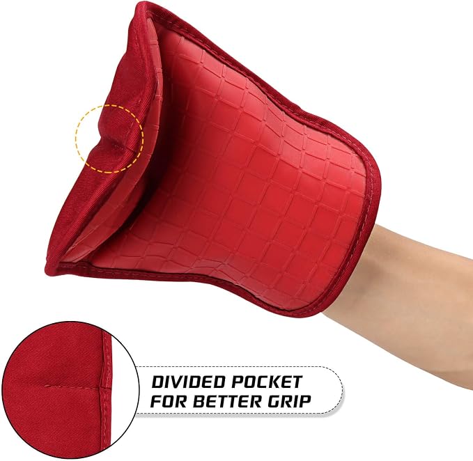 HOMWE Silicone Oven Mitts and Pot Holders - Image 2