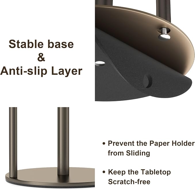 Bronze Kitchen Paper Holder, Oil Rubbed Bronze Paper Towel Holder, Kitchen Roll - Image 4