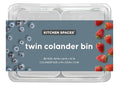 Kitchen Spaces Twin Colander Stackable Food Storage Organizer by KitchenSpaces