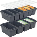 Silicone Freezer Tray With Lid-Soup Freezer Container molds-Large Ice Cube Tray by Xomoo