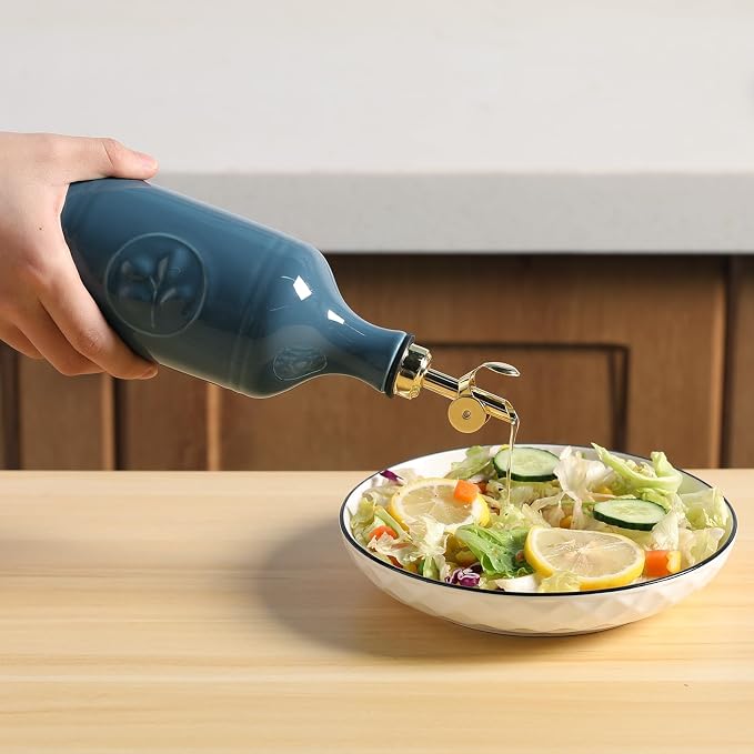 Sweejar 16 Oz Ceramic Olive Oil Dispenser Bottle, Oil Dispenser - Image 4